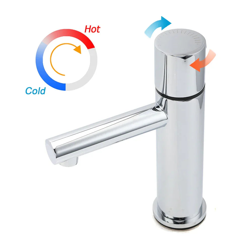 WELS Bathroom Basin Mixer Vanity Sink Bubble Faucet Tap Laundry Brass Chrome Set