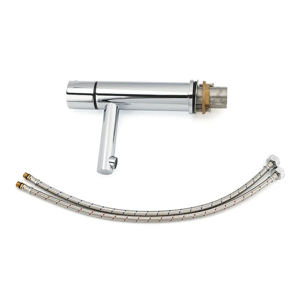 WELS Bathroom Basin Mixer Vanity Sink Bubble Faucet Tap Laundry Brass Chrome Set