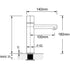 WELS 6L/min Rose Gold Basin Mixer Vanity Sink Bubble Faucet Tap Washing Laundry