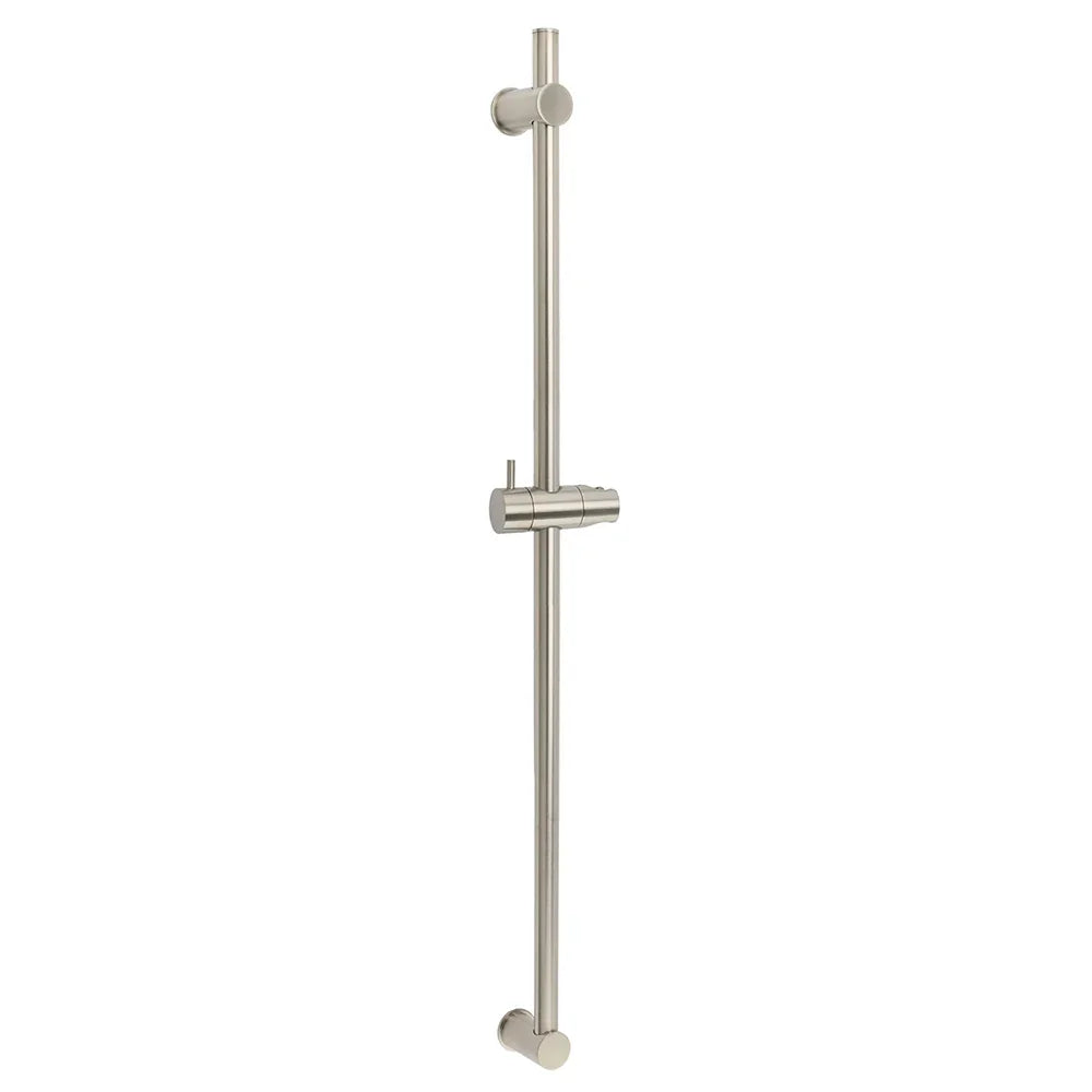 Solid Brass Brushed Nickel Long Sliding Rail Bar Swivel Handheld Shower Holder