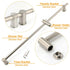 Solid Brass Brushed Nickel Long Sliding Rail Bar Swivel Handheld Shower Holder