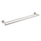 Brushed Nickel 750mm Double Towel Rack Rail Holder Round Hanger Bar Wall Mounted