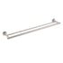 Brushed Nickel 750mm Double Towel Rack Rail Holder Round Hanger Bar Wall Mounted