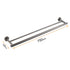 Gun Metal Stainless Steel 750mm Double Towel Rack Rail Holder Round Hanger Bar