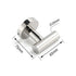 Chrome Round Robe Hook Hanger Organizer Bathroom Stainless Steel Accessory Kit