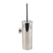 Polished Chrome Silver Round Toilet Brush Wall Mount Holder Cup Stainless Steel