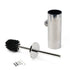 Polished Chrome Silver Round Toilet Brush Wall Mount Holder Cup Stainless Steel
