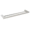 Bathroom Polish Chrome Square Towel Rail Rack 600mm Double Hanger Holder Bar
