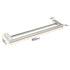 Bathroom Polish Chrome Square Towel Rail Rack 600mm Double Hanger Holder Bar