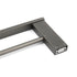 Gun Metal Grey Square Strong Towel Rail Rack 600mm Double Hanger Holder Bar Kit