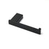 Matt Black Square Cubic Toilet Paper Roll Tissue Roll Holder Rack Wall Hook Kit