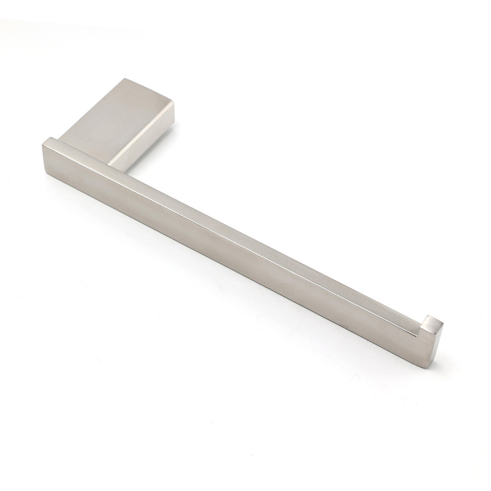 Brushed Nickel Bathroom Cubic Square Towel Rack Clothes Wall Mounted Holder Kit