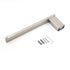 Brushed Nickel Bathroom Cubic Square Towel Rack Clothes Wall Mounted Holder Kit