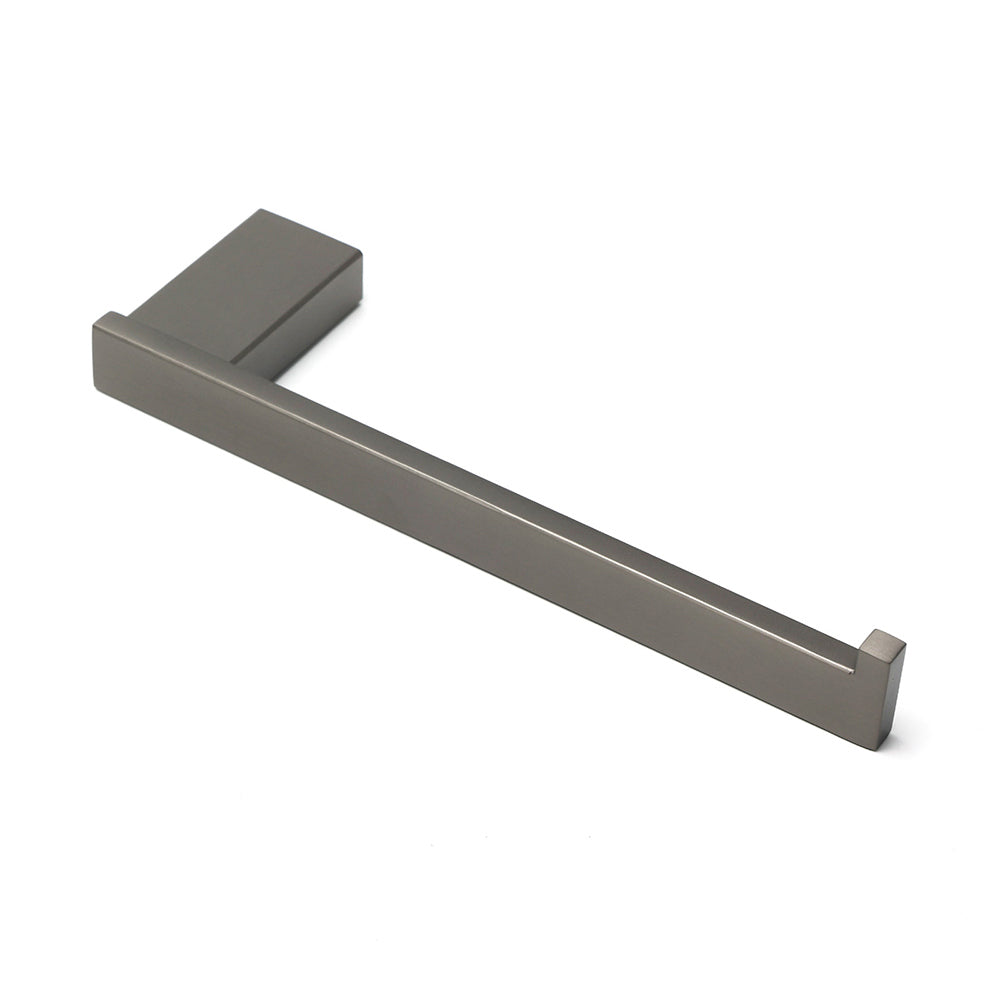 Gun Metal 304 Stainless Steel Square Towel Holder Rack Clothes Hook Kit Bathroom