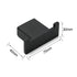 Matt Black Square Robe Hook Clothes Towel Holder Bathroom Wall Hanger Accessory