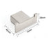 Brushed Nickel SUS Square Robe Hook Clothes Towel Holder Hanger Wall Mounted Kit