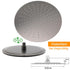WELS Gun Metal Round 12" Rain Shower Head 400mm Straight Wall Mounted Arm Bath Set