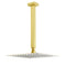 Brushed Gold Square 10" Rainfall Shower Head 30cm Ceiling Dropper Extension Arm Set