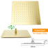 Brushed Gold Square 12" Rainfall Shower Head 30cm Ceiling Dropper Extension Arm Set