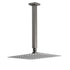 Gun Metal Square 10" Rainfall Shower Head 300mm Ceiling Dropper Arm Bath Set WELS