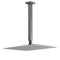 Gun Metal Square 12" Rainfall Shower Head 300mm Ceiling Dropper Arm Bath Set WELS