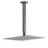 Gun Metal Square 12" Rainfall Shower Head 300mm Ceiling Dropper Arm Bath Set WELS