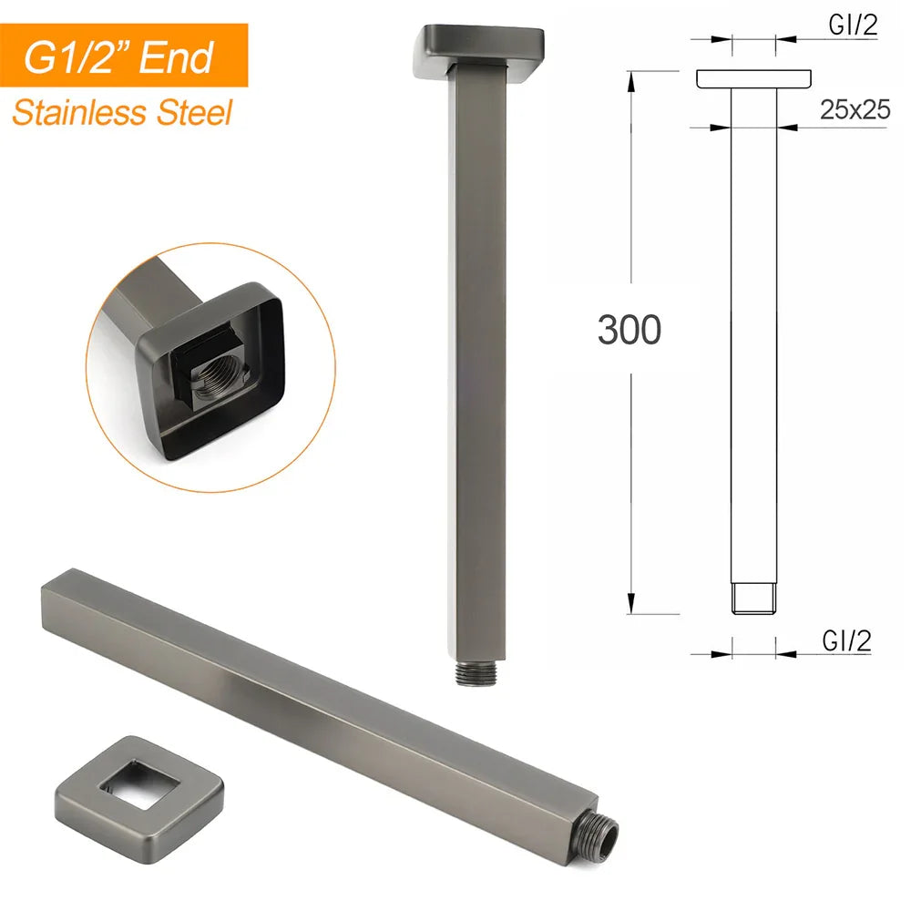 Gun Metal Square 12