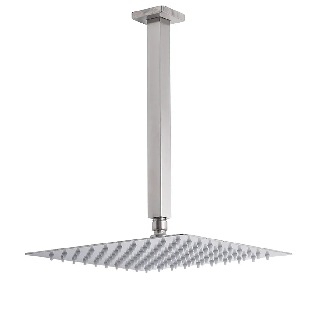 Brushed Nickel Square 12