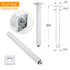 WELS 12" Rainfall Shower Head 300mm Ceiling Dropper Extension Arm Chrome Square Set