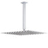 WELS 16" Rainfall Shower Head 300mm Ceiling Dropper Extension Arm Chrome Square Set