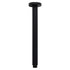 Matt Black Round 16" Extra Large Rain Shower Head 300mm Ceiling Dropper Arm Set