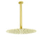 WELS 12" Round Stainless Steel Shower Head Extension Ceiling Arm Set Brushed Gold