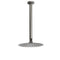 WELS Gun Metal Round 8" SUS Rainfall Shower Head 300mm Ceiling Dropper Arm Set