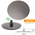 WELS Gun Metal Round 8" SUS Rainfall Shower Head 300mm Ceiling Dropper Arm Set