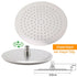 Brushed Nickel Round 10" Shower Rain Head + 300mm Brass Ceiling Dropper Arm Set