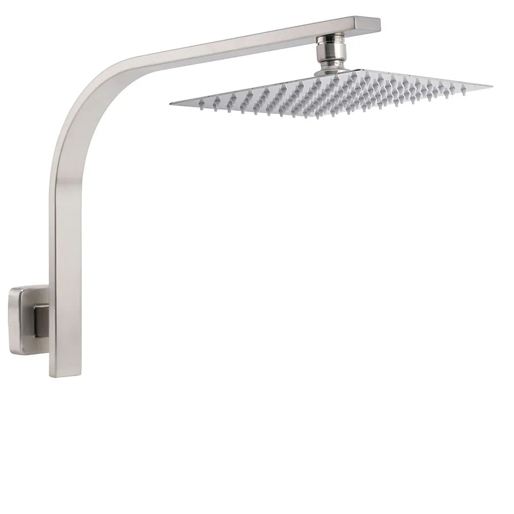 Brushed Nickel Silver Square 8