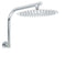 Chrome Round 12" Large Rainfall Shower Head + 360°Swivel Gooseneck Wall Arm Set
