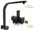 WELS Matt Black Twin Set 12" Large Shower Head 3 Modes Handheld Gooseneck Arm Diverter