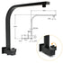 Matt Black 2in1 Set 16" Large Shower Head 3 Modes Handheld Gooseneck Arm Twin Taps Set