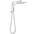 WELS Dual 10" Square Rain Shower Head Handheld Spray Diverter Wall Arm Set