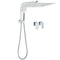 WELS Square Extra Large 16" Shower Head 3 Mode Handheld Diverter Wall Arm 2in1 Set + Taps