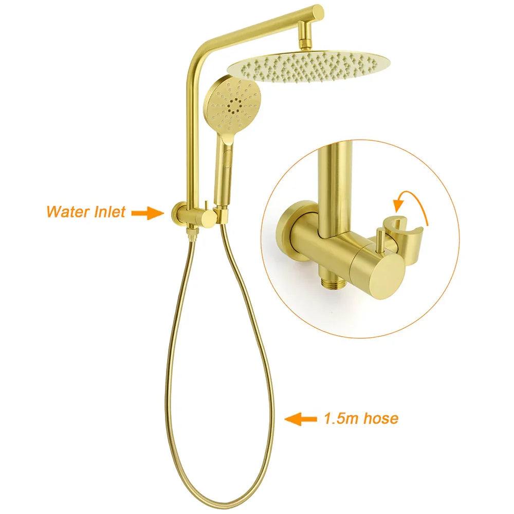 Brushed Gold 2in1 Round Large 12