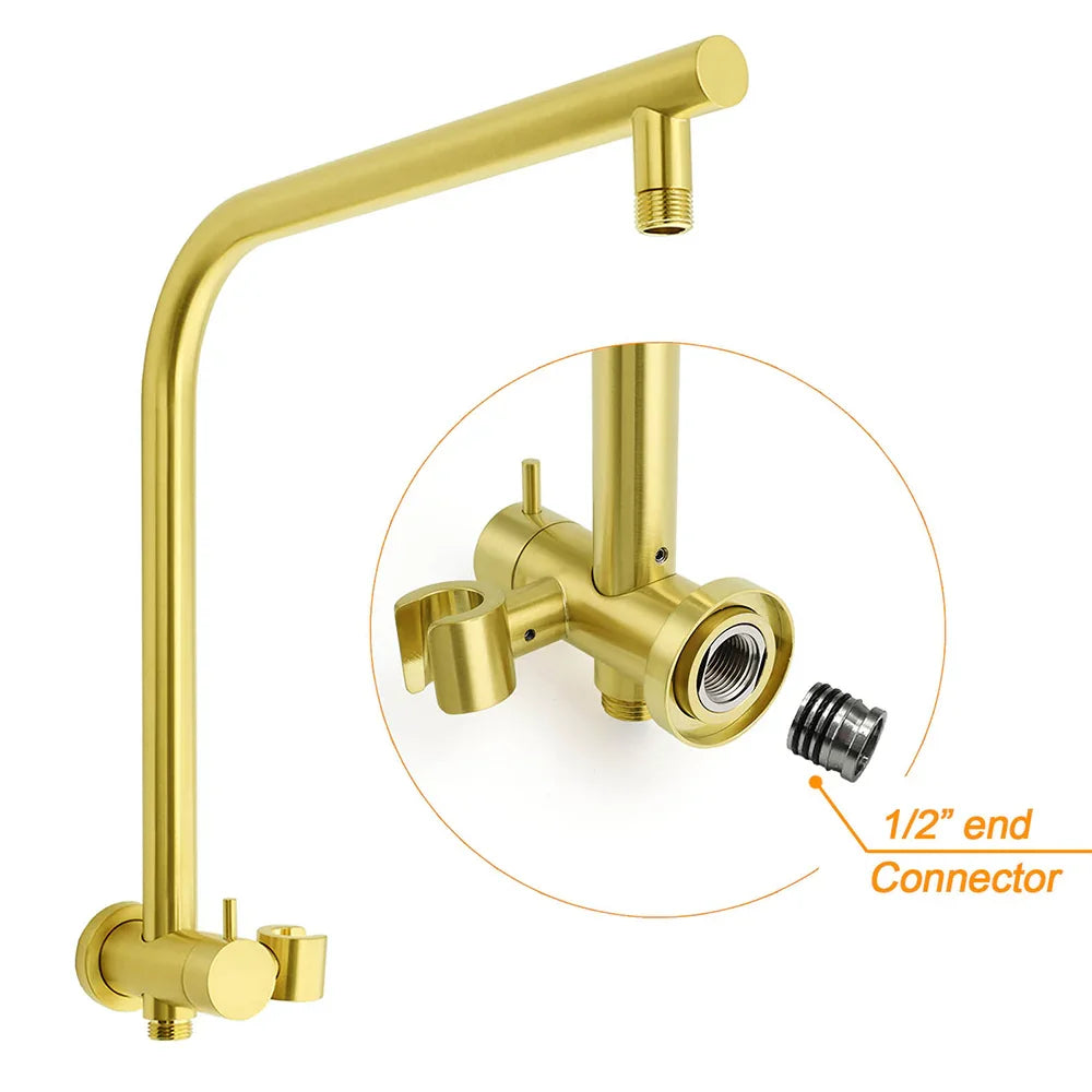 Brushed Gold 2in1 Round Large 12