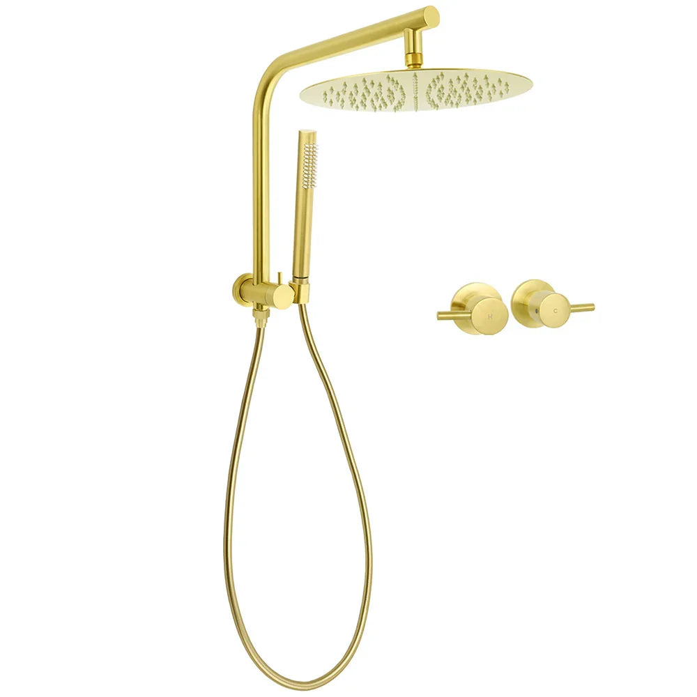 Brushed Gold Round Large 12