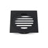 Black Bathroom 110mm Small Square Shower Grate Floor Drain 95mm Outlet Watermark