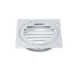 Chrome Stainless Steel 110mm Small Square Shower Grate Floor Drain 95mm Outlet