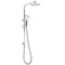 Chrome Round 8" Rainfall Shower Head 3 Modes Handheld Rose Silde Rail Twin Set