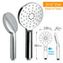 Twin Shower Set 10" Rainfall Head 3 Modes Handheld Rose Silde Rail Chrome Round