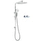 WELS Dual Shower Set Large Round 12" Rainfall Head 3 Modes Handheld Silde Rail Twin Taps