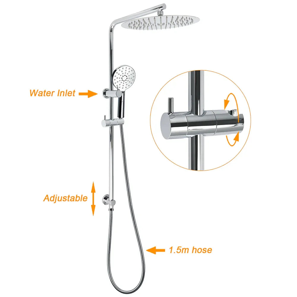 WELS Twin Shower Set Large Round 12